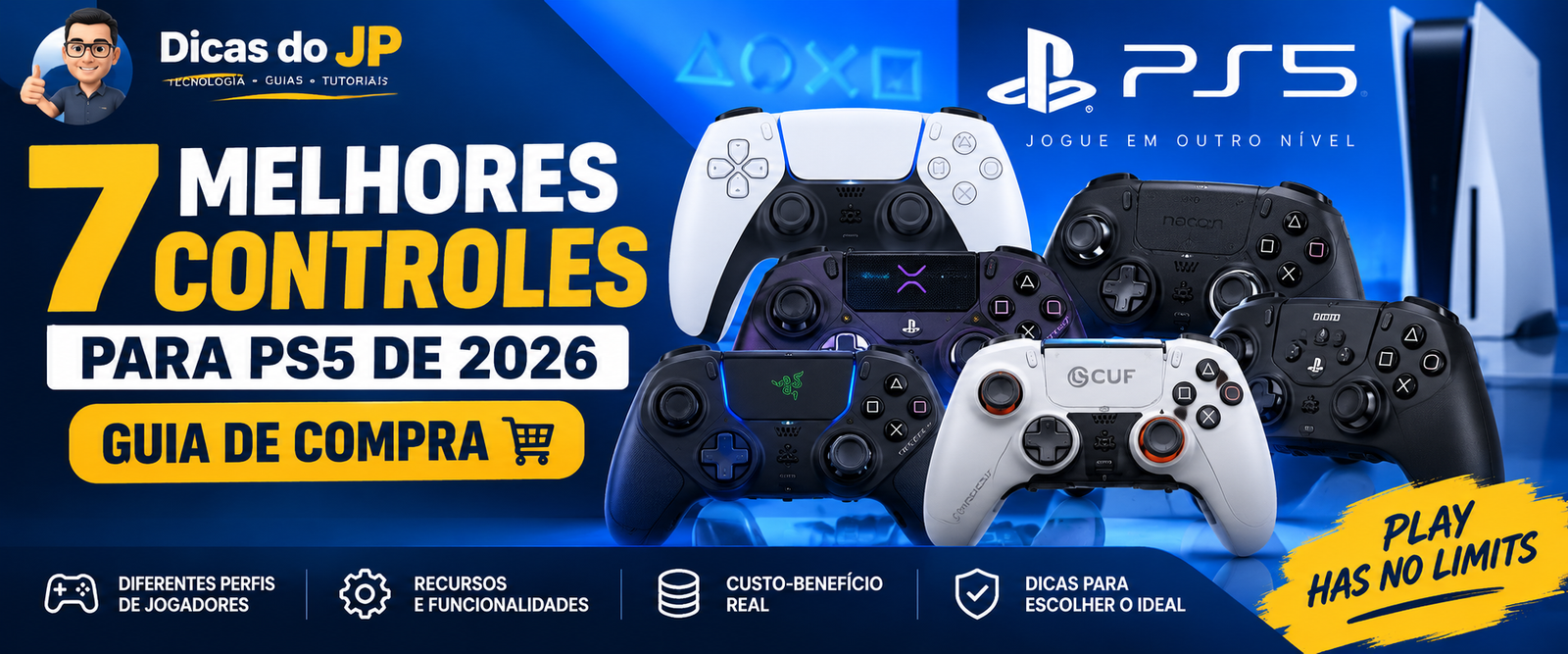 7 Melhores Controles para PS5 de 2026: Qual Comprar?