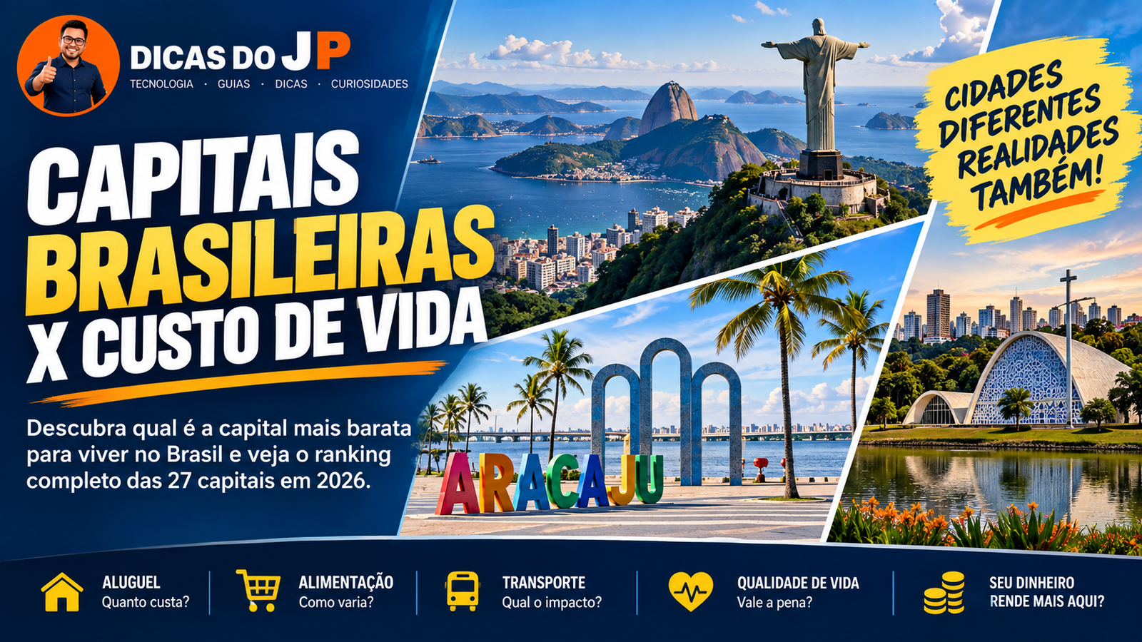 Capitais Mais Baratas do Brasil em 2026: Ranking Completo