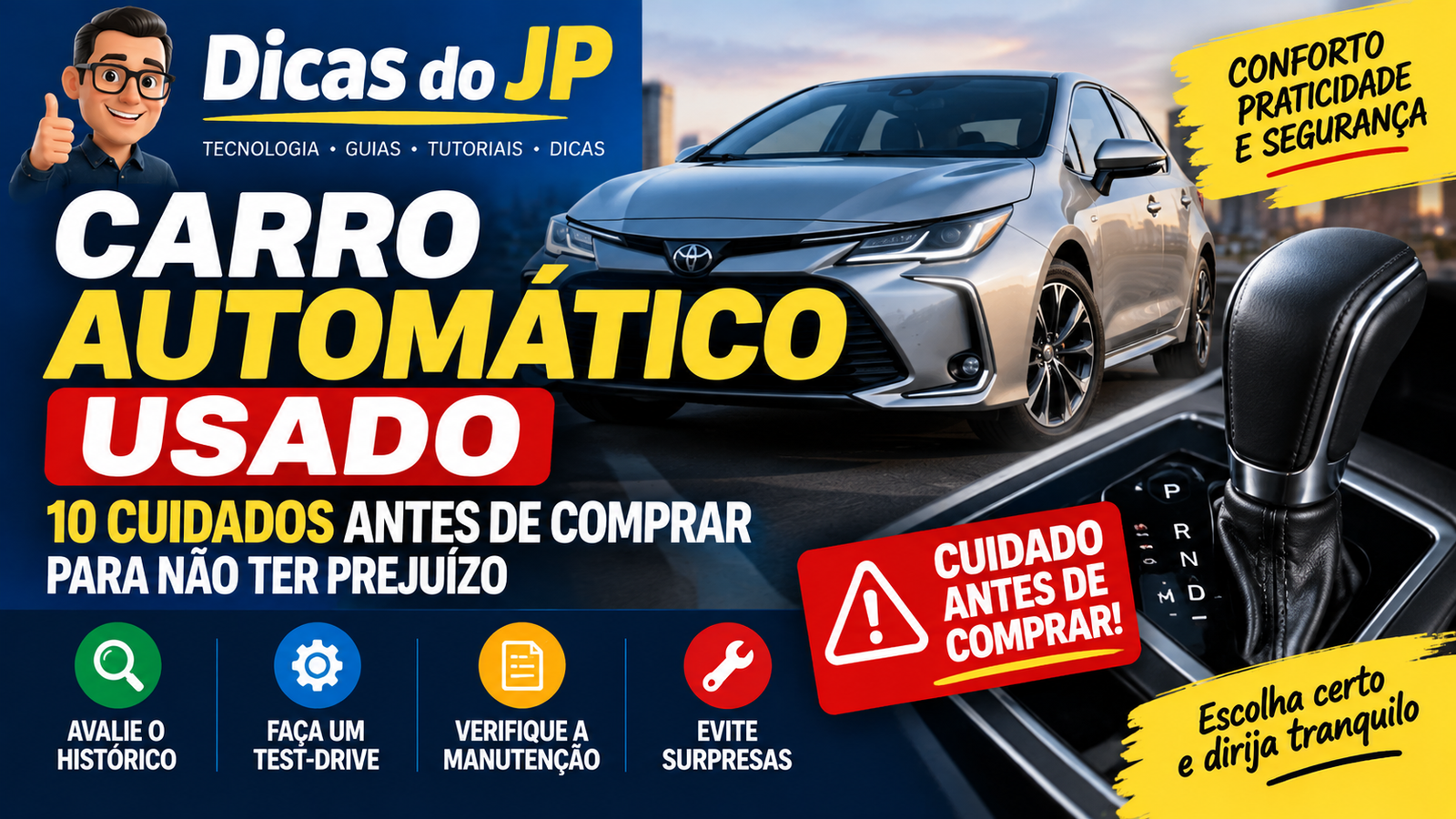 Carro Automático Usado: 10 Cuidados Antes de Comprar para Não Ter Prejuízo