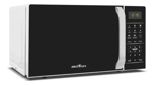 Micro-ondas Britânia Bmo23 De Preto 20l Branco - R$ 419