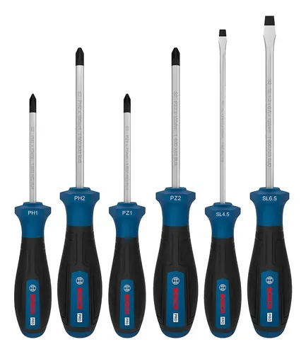 Kit Jogo de Chaves de fenda Bosch PRO PH/PZ/SL 6 Unidades